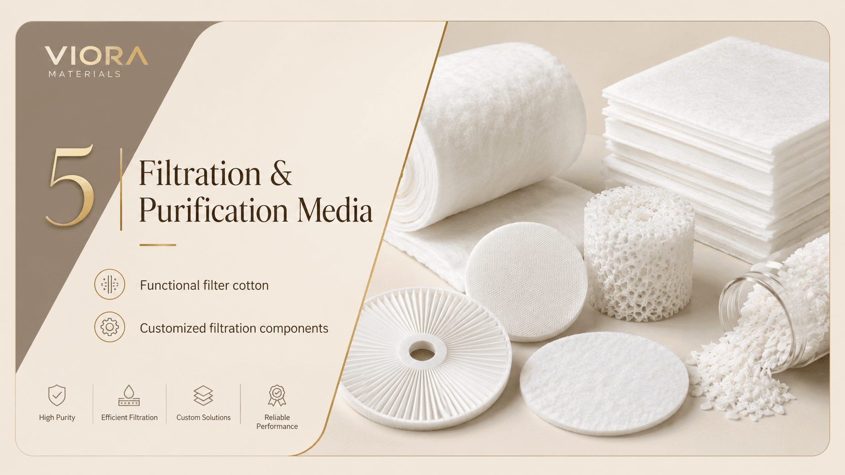 Nonwoven filtration media and converted filter components
