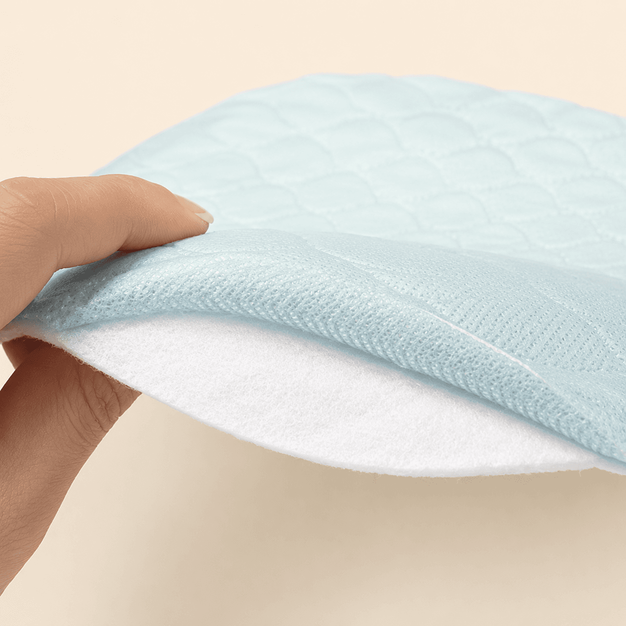 Layered industrial functional nonwoven material